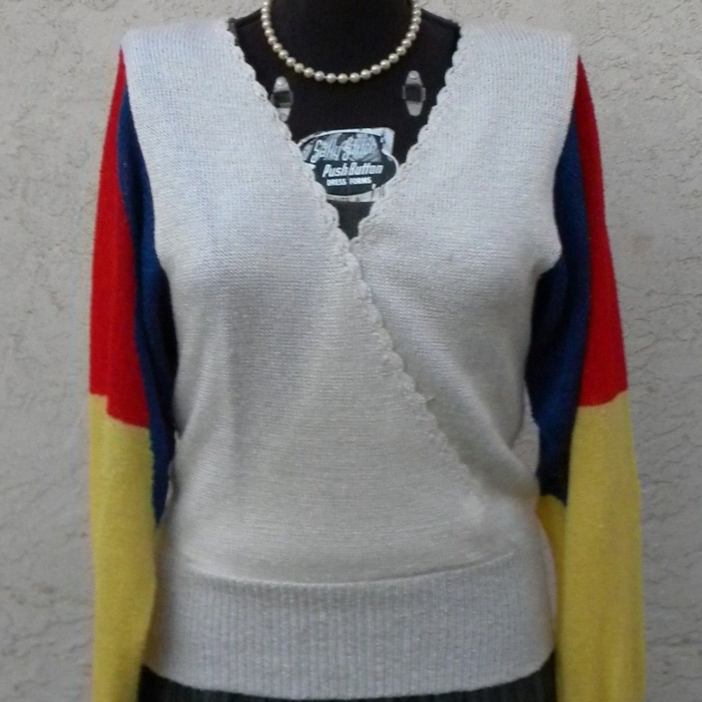 Vintage Oscar de la Renta Sweater Boucle Knit 6 M